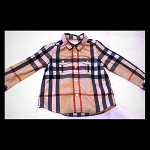 Burberry button down toddler 18 months